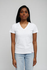 T-Shirt Col V Femme