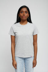 T-Shirt Col Rond Bord Cote Femme